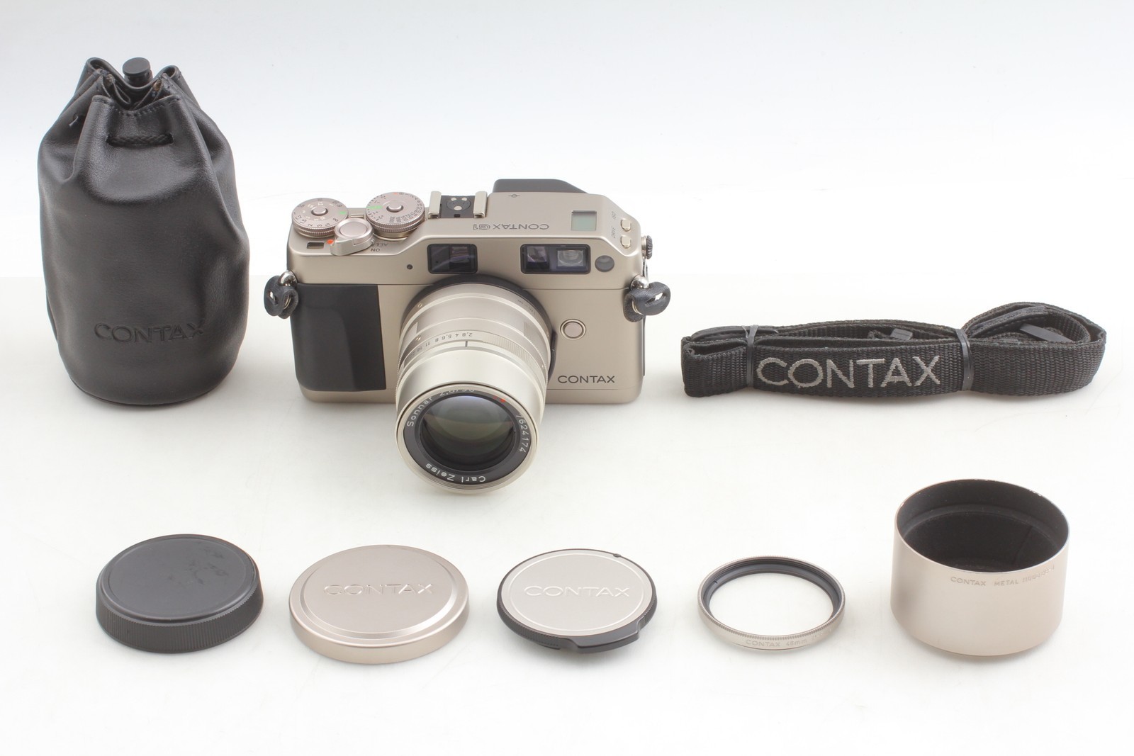 [MINT] Contax G1 Green Label Film Camera Sonnar 90mm f/2.8 Lens From JAPAN