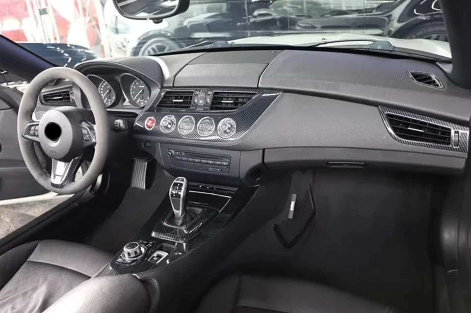 Kit de cubierta interior de auto de fibra de carbono negro de 17 piezas para BMW Z4 2009-2015 Foto 2 de 4