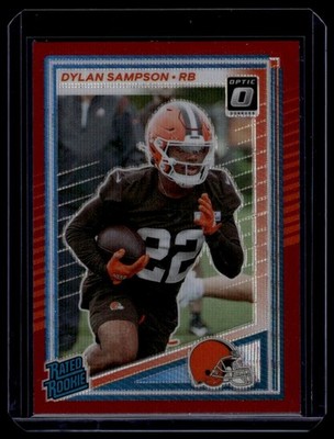2025 Donruss #389 Dylan Sampson Optic Rated Rookies Preview Red Power