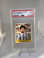Rookie Maradona #312 Argentina Panini Calciatori 1979 1980 PSA 4