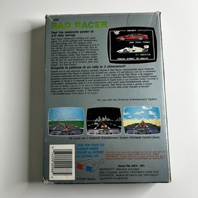 Rad Racer (Nintendo NES, 1987 PAL A) Square Arcade Manual 3d Glasses included