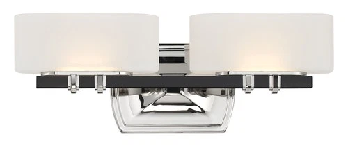 Minka Lavery 3012-L Drury 17"W LED Bathroom Vanity Light - Coal / Polished - Picture 1 of 8