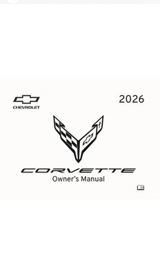 2026 Stingray C8 Corvette Owners Manual User Guide