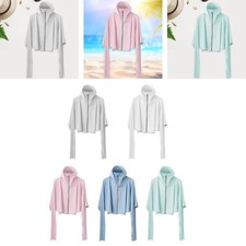 Damen Sonnenschutzjacke mit Kapuze, Sonnenschutzkleidung f&uuml;r den Fahrsport