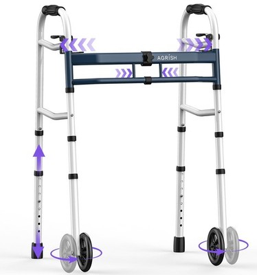Agrish Narrow Walkers For Seniors Adjustable Width Narrow Walkers For Small
