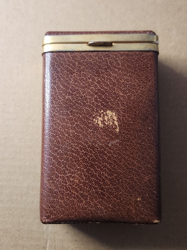 Noymer Cigarette Case Genuine Goat Leather Vintage Made In Spain