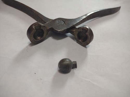 Antique Vintage Civil War Era Single Cavity Round Ball Bullet Mold 3/8" #11 - Picture 3 of 10