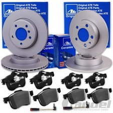 ATE BREMSSCHEIBEN + CERAMIC BEL&Auml;GE VORNE+HINTEN f&uuml;r MERCEDES C-KLASSE W205 S205