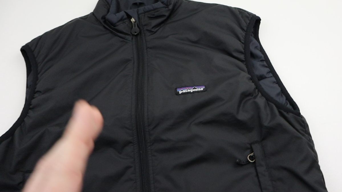 Patagonia Vintage Puffball Vest Men XS Black Mars Military
