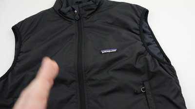 Patagonia Vintage Puffball Vest Men XS Black Mars Military