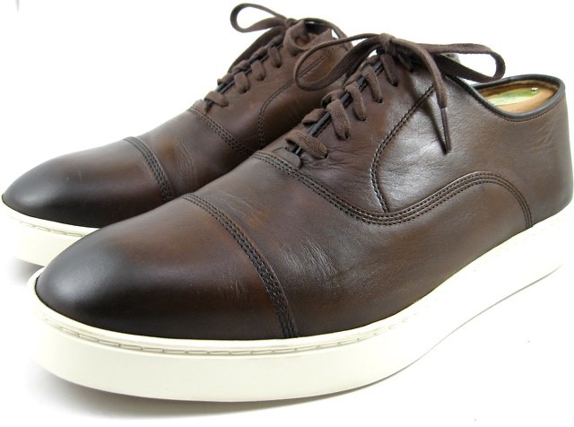 Allen Edmonds "PARK AVENUE" 2.0 Men's Leather Oxford Sneakers 9.5 E Chili (689N)