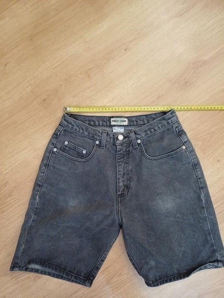 Women GUESS Shorts Grey Denim 32