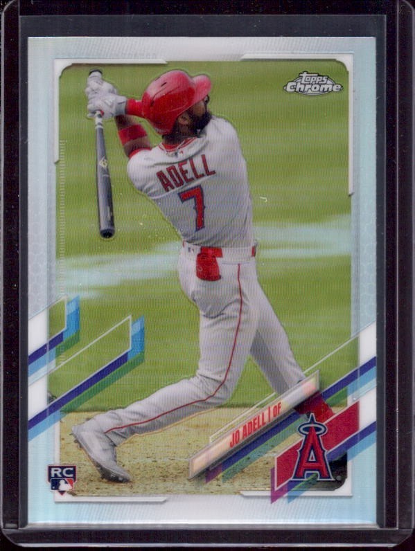 JO ADELL 2021 Topps Chrome #142 Refractor Photo Image Variation Rookie SP RC