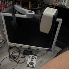 Ophthalmology Vision Screener w/ Monitor, Control Unit/Panel & Cables Gray/Black