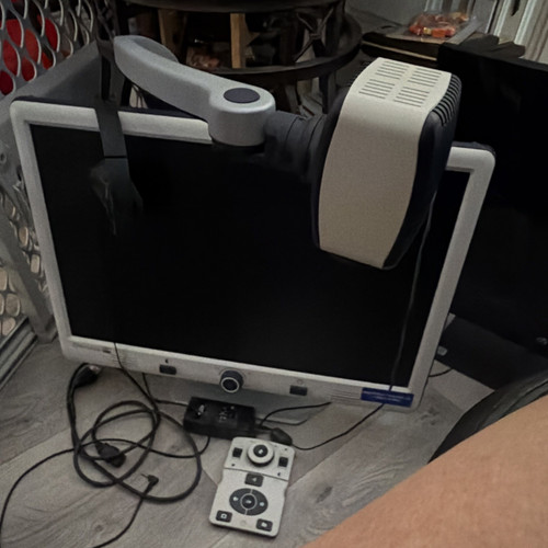 Ophthalmology Vision Screener w/ Monitor, Control Unit/Panel & Cables Gray/Black