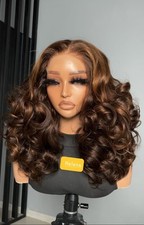 100 Vietnamese Human Hair, SDD, 5x5 HD Lace Closure Wig, Bouncy, 250 Density