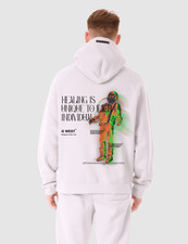G WEST ASTRONAUT PREMIUM HOODIE - GRAY VIOLET