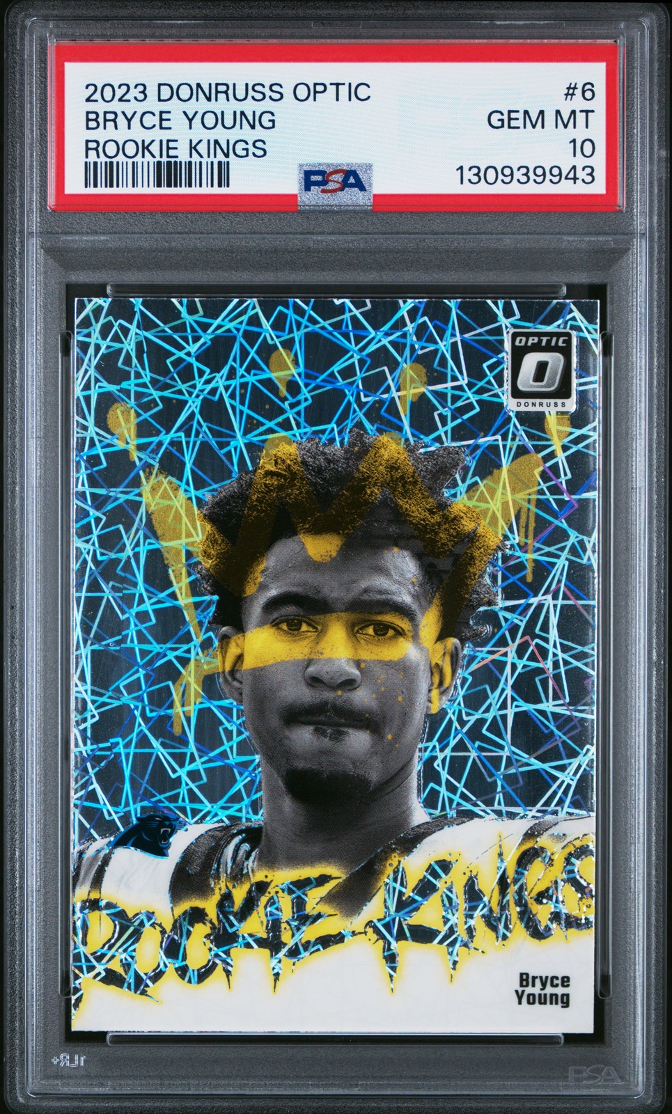 2023 Panini Donruss Optic Rookie Kings 6 Bryce Young PSA 10 Case Hit