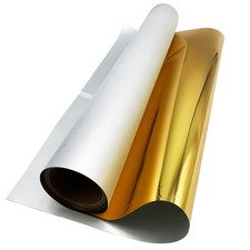 11.8in x 164ft/30cm x 50m DTF Gold Metallic Film Roll,Cold Peel