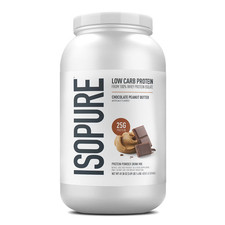 IsoPure Bajo en Carbohidratos Proteína Chocolate Mantequilla de Cacahuete Alta Calidad Libre de OGM 3 lb NUEVO