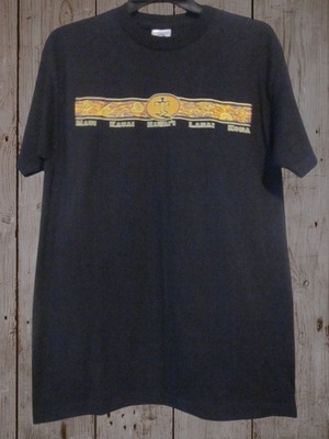MAUI KAUAI HAWAII LANAI KONA Strip Graphic Adult M Black Short Sleeve Souvenie T