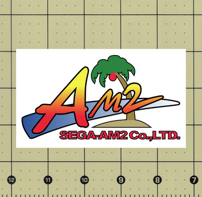 CUSTOM MADE COLLECTIBLE SEGA AM2 LOGO MAGNET (4 ''x2¾'')