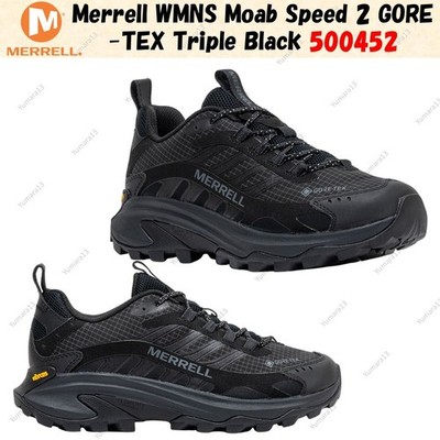 Merrell WMNS Moab Speed 2 GORE-TEX Triple Black 500452 Women's size