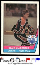 1977-78 O-Pee-Chee WHA #16 Blair MacDonald Edmonton Oilers NHL Hockey Card