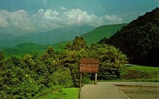 Postcard Maloney point overlook great smoky mountains, national park