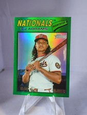2026 Topps Heritage - C.J. Abrams - #349 - Chrome Green Refractor /99