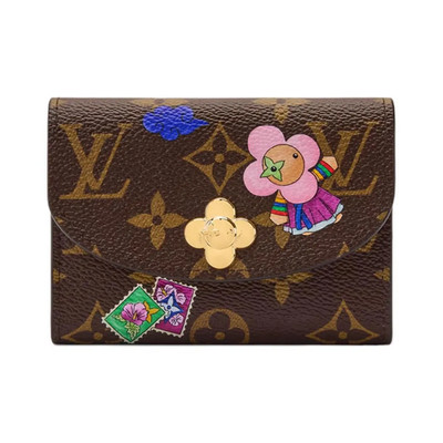 LOUIS VUITTON Rosalie Limited Edition Korean Design Canvas Wallet Women Brown