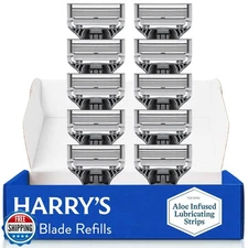 Harry's Original Razor Blades for Men - 10 Count - Premium Razor Blade Refill