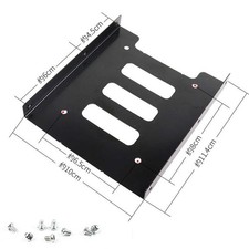2x For 2.5 to 3.5" Hard Drive Bracket for Laptops and Desktop PC Cases