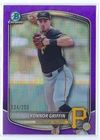 2025 Bowman Draft Konnor Griffin Chrome Purple Refractor #'d 024/250 Pirates