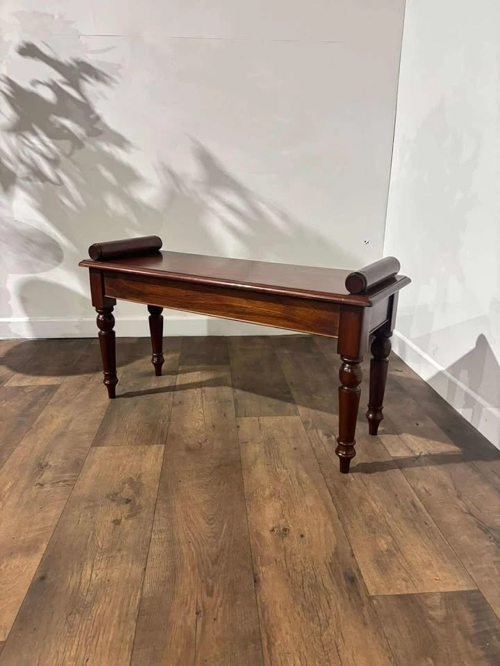 Reproduction Mahogany Window Seat - Image 2 of 4