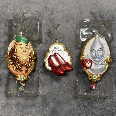 Kurt S. Adler The Wizard Of Oz Hand Crafted Glass Christmas Ornaments Lion Broke