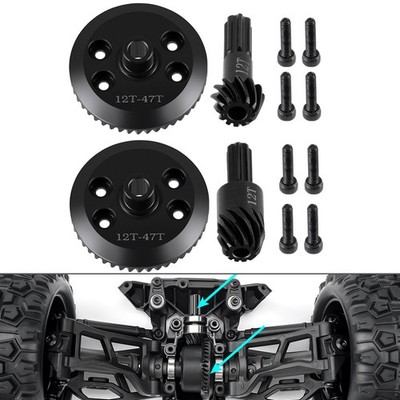 Steel Front Or Rear Diff Gear Sets for 1/16 Traxxas Mini Maxx RC Car Upgrades