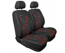 Housses de Siège universelles Avant Velours Rouge Compatibles avec Suzuki Jimny