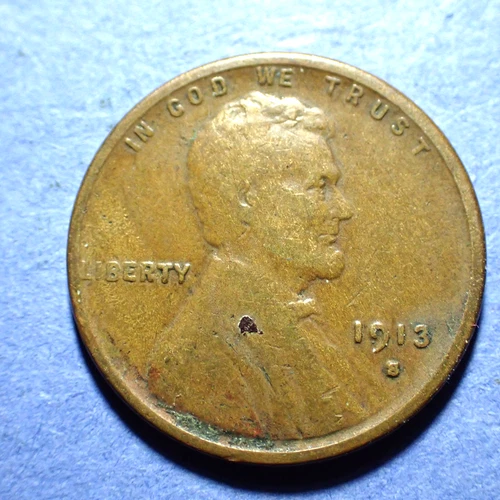 1913-S Lincoln cent  Fine