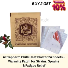 Astrapharm Chilli Brand Porous Capsicum Plaster Back Shoulder & Body Comfort 24s