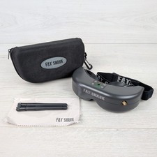 Fat Shark Teleporter V3 FPV Goggles Headset Case Antennas Powers On Tested**Fat