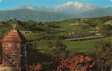 Old Baldy Winter Southern California Scenic Mountain View Postcard Curteichcolor