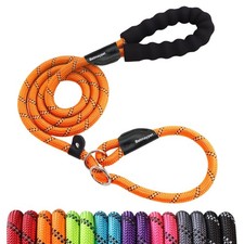 Slip Leads Dog Leash - 4/5/6/8/10 FT Heavy Duty Training Leashes - Reflective...