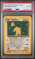 PSA 6 EX-MT Ampharos Neo Revelation SWIRL Holo Rare Pokemon Card 1/64 on eBay
