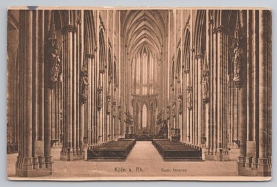Kölner Dom Innenraum Dom Inneres Kirchenschiff Deutschland [1910er Jahre] Holzmann