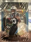 2025 Panini Select Trevor Etienne Concourse #45 Zebra Prizm RC Carolina Panthers