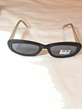 Vintage New Visual Scene Rectangle Style Black Frame Sunglasses Y2K 90's