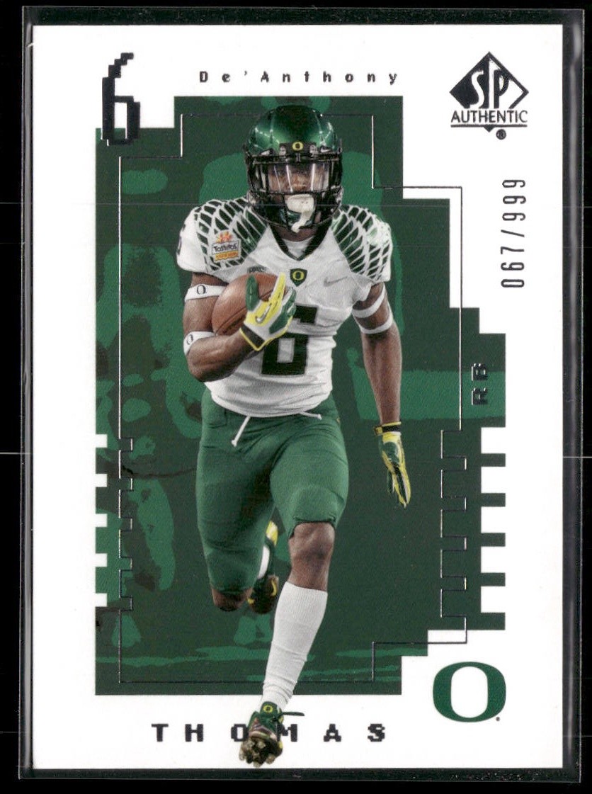 De'Anthony Thomas SP Authentic Future Watch #FW21 Base