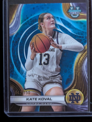 2024-25 Bowman University Best - Kate Koval #42 Blue Refractor /150 (RC)