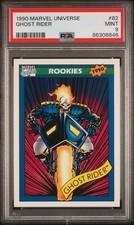 Tarjeta de novato 1990 Marvel Universe Ghost Rider Rookies #62 Marvel MCU PSA 9